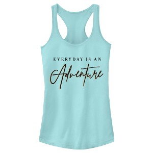 Juniors Womens Lost Gods Everyday Is an Adventure Racerback Tank Top - 1 of 4