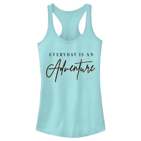 Juniors Womens Lost Gods Everyday Is an Adventure Racerback Tank Top - image 1 of 4