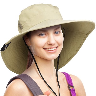 Tirrinia Ponytail Hole Upf 50 Women Sun Protection Hat For Garden Hiking  Safari : Target