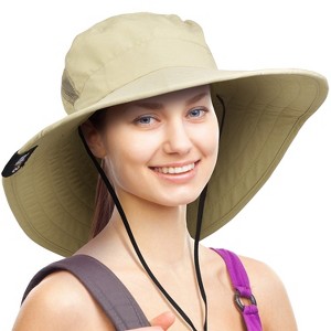 Solaris Unisex Wide Brim UV Sun Protection Hat for Adults, Suit for Outdoor Garden Hiking Safari Beach Travel - 1 of 4