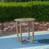 Sapphtopaz Modern Outdoor End Table Outdoor Side Table, Patio Table Small Table Outdoor Table for Backyard, Balcony, Porch - 4 of 4