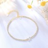 Sterling Silver Birthstone Tennis Bracelets,Dainty Simple Zircon Birthstone Bracelet, Jewelry for Women Girls Wife Mom purple - 3 of 4
