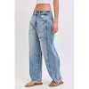 Women's Mid Waisted Barrel Jeans - CELLO - 2 of 4