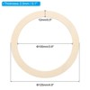 Unique Bargains Unfinished DIY Craft Ornaments Macrame Decoration Wooden Rings 30 Pcs - 2 of 4
