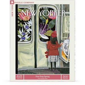 New York Puzzle Company Next Stop Spring 500 Piece Puzzle - 1 of 4