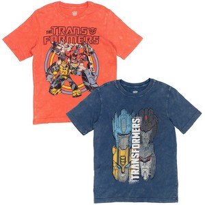 Transformers Optimus Prime Bumblebee Megatron 2 Pack T-Shirts Toddler to Big Kid - 1 of 4