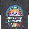 Boys' - Paw Patrol - Just A Pup Who Loves Snow Short Sleeve Graphic T-Shirt - 2 of 4