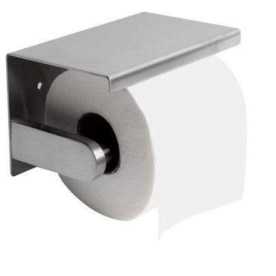 ALFI ABTP66-BSS Brushed Stainless Steel Toilet Paper Holder with Shelf
