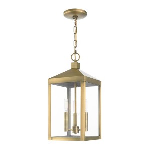 Livex Lighting Nyack 3 - Light Pendant in  Antique Brass - 1 of 4