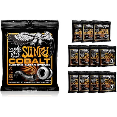 Ernie Ball 2722 Cobalt Hybrid Slinky Electric Guitar Strings - Buy 10, Get 2 FREE