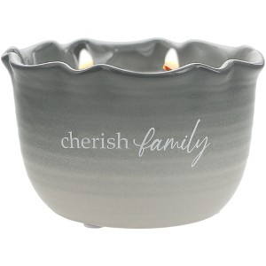 Pavilion Gift Company - Cherish Family - 11 oz - 100% Soy Wax Reveal Candle Scent: Tranquility - Flame Candles - 1 of 4
