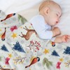 DSANE Christmas Deer Birds Christmas Throw Blanket Soft Fleece Christmas Blanket Cozy Flannel Throw for Couch Bed - 4 of 4