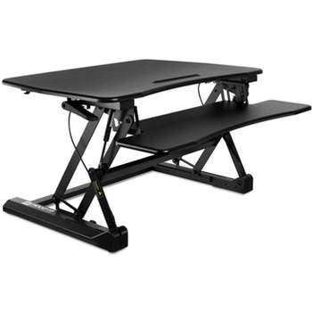 Mount-It! Standing Desk Sit-Stand Desk Converter Height Adjustable, Large Surface Area, Holds Up to 33 lbs. of Weight