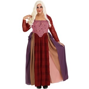 HalloweenCostumes.com Hocus Pocus Women's Plus Size Sarah Sanderson Costume. - 1 of 4