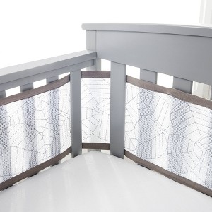 BreathableBaby Breathable Mesh Crib Liner - Deluxe Embroidered Collection - 1 of 4