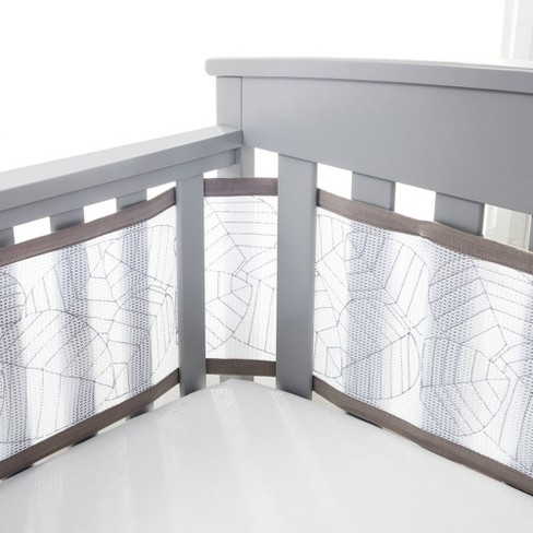 Breathablebaby Breathable Mesh Crib Liner - Deluxe Embroidered Collection -  Woodland Leaves : Target