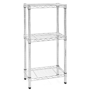 Shelving.com Chrome Wire Shelving with 3 Tier Shelves - - 1 of 3