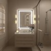 Apmir Super Bright Front & Back LED Lighted Anti-Fog Tempered Glass Bathroom/Vanity Mirror with ETL & 3-Year Warranty - 2 of 4