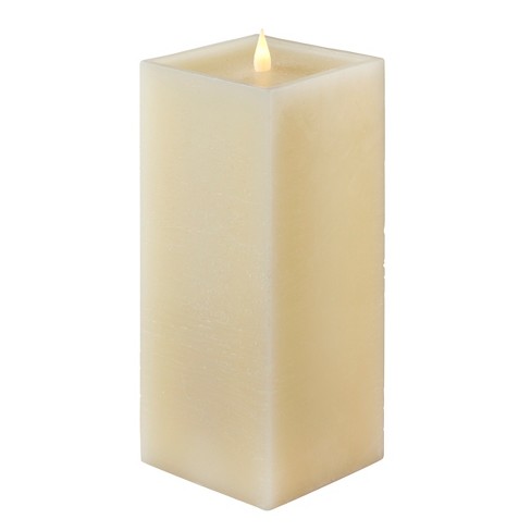 Christmas Classic Motion Flameless Square Candle 4x10 Ivory - image 1 of 4