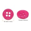 Unique Bargains Resin Craft Snap Round Flat 4-Hole Sewing Buttons 50 Pcs - 2 of 4