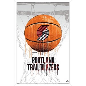 Trends International NBA Portland Trail Blazers - Drip Basketball 21 Framed Wall Poster Prints - 1 of 4