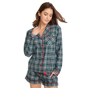 Jockey Women's Flannel Sleep Long Sleeve Button Up - 1 of 4