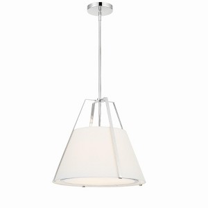 Crystorama Lighting Fulton 3 - Light Pendant in  Polished Nickel - 1 of 3