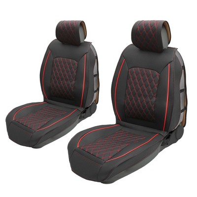 Unique Bargains Front Seat Cushion Cover For Dodge For Ram 2 Pcs Black ...