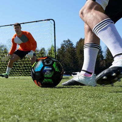Franklin Size 4 Black and Neon Rubber Soccer Ball
