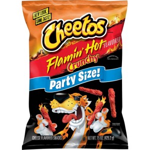 Cheetos Crunchy Flamin Hot Party Size - 15oz - 1 of 4