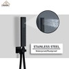 CASAINC 6-Spray Patterns 12 Inches Wall Mounted Rainfall Shower Faucet and Dual Shower Heads System With 6 Body Jets - 3 of 4