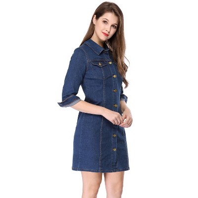 Women's denim shirt dress