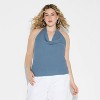 Women's Sleeveless Tie-Collar Pullover Sweater - Wild Fable™ - 2 of 3