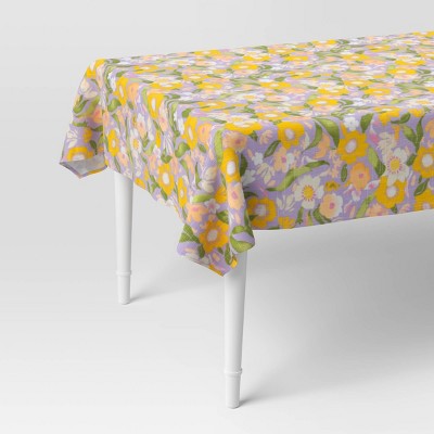 80"x60" Floral Tablecloth Pink - Threshold™