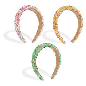 Unique Bargains Women's Sprinkle Headband 3 Pcs - 1 of 4