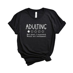 Simply Sage Market Adulting One Star Review Short Sleeve Graphic Tee - 1 of 2