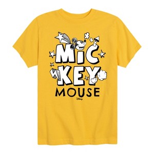 Boys' - Disney - Mickey Mouse Doodle Short Sleeve Graphic T-Shirt - 1 of 4