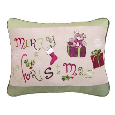 C&F Home 12" x 16" Merry Christmas Embroidered Pillow