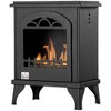 HOMCOM Ethanol Fireplace, 9.75" Freestanding Stove Heater 0.32 Gal Max 470 Sq. Ft., Burns up to 3 Hours, Black - 4 of 4