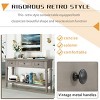 Classic Entryway Console Table with Storage Drawers and Bottom Shelf for Living Room, Hallway, or Behind Sofa-Maison Boucle - 4 of 4