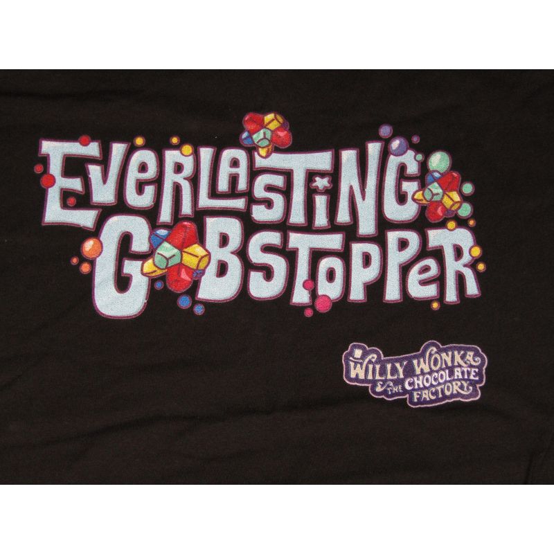 Willy Wonka & The Chocolate Factory Everlasting Gobstopper Men's Black T-shirt, 2 of 3