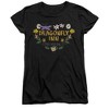Women's Gilmore Girls Dragon Fly Inn Chalk Floral Heart T-Shirt - 4 of 4