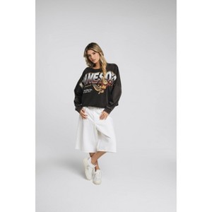 NCAA Minnesota Golden Gophers Women's Oversized Cropped Long Sleeve T-Shirt - 1 of 4