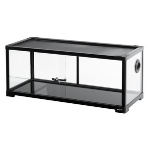REPTIZOO Full Tempered Glass Reptile Terrarium-30" W X 12" D X 12" H - 1 of 4