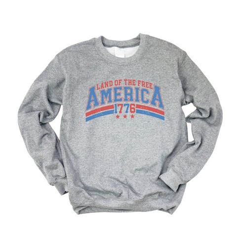 Simply Sage Market Women's Graphic Sweatshirt Land Of The Free America - image 1 of 3