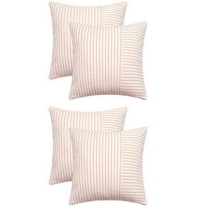 REGALWOVEN 4 Pcs Boho Striped Throw Farmhouse Pillow Covers for Couch Sofa Bedroom Home Decor - 1 of 4