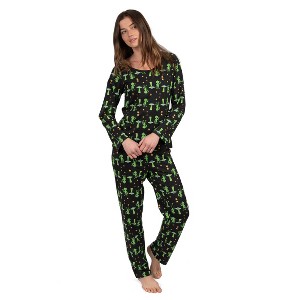 Leveret Women’s 2-Piece Cotton Pajama Set – Loose Fit - 1 of 3