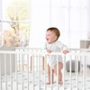 Sweet Jojo Designs Gender Neutral Baby Fitted Crib Sheet Boho Sun White and Blue - 2 of 4