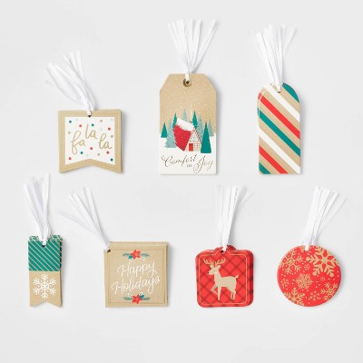 50ct Can of Folk Gift Tags - Wondershop™