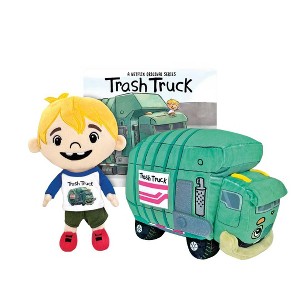 MerryMakers Trash Truck Plush and Hank Doll with board book - 1 of 3